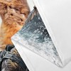 Cat Dinosaur Shower Curtains for Boys, Funny Animal Riding Dino