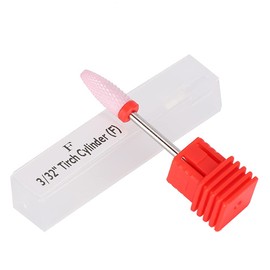 Ceramic Nail Drill, Cylinder Shape Grinding Head Nail Drill for Nail Polishing Manicure Tools Fine Manicure Drill (5 Types)
