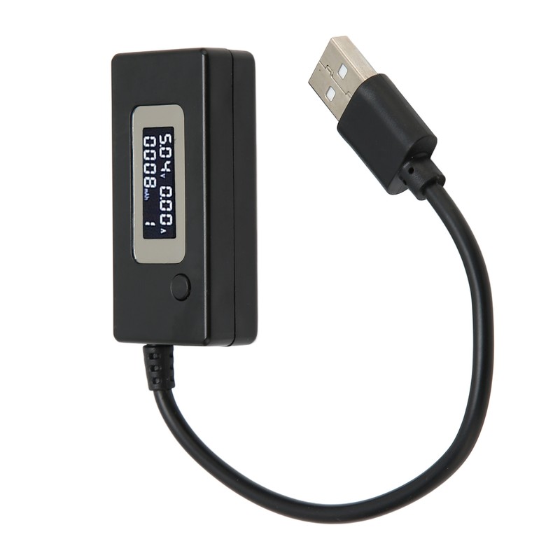 USB Voltage Current Tester LCD Display 50mA‑3500mA USB Multimeter 3‑15V