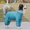 Leowow Dog Raincoat, 4 Legs Large Dog Rain Jacket with