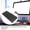 USB Wired Keyboard 78 Keys Ultra Thin Mini Portable Anti
