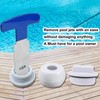Feoang Pool Plug Removal Tool-Metal Eyeball Seat Removal Tool with