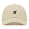 Airplane Baseball Hat, Embroidered Dad Cap, Unstructured Soft Cotton, Adjustable