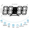 DSLIHA 3D Digital Alarm Clock for Bedrooms, LED Desk USB