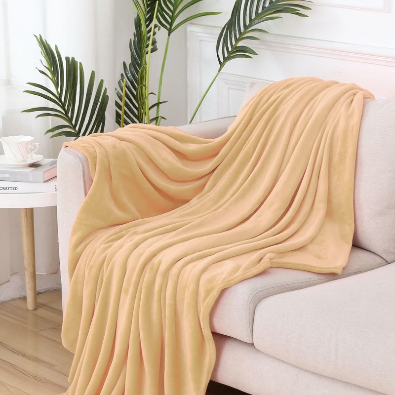 EHC Fleece Blanket Sofa Throw, Cozy Soft Throw Blanket for