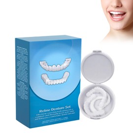 Denture Repair Kit - Complete Set for Men and Women, Comfortable and Natural Dentures, Safe Dental Repair, Instant Smile Restoration