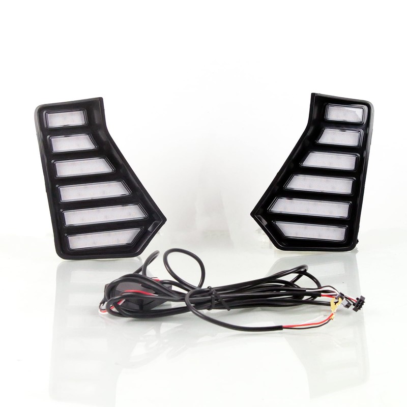 ECAHAYAKU LED Front Bumper Fog Light Driving DRL Fit For