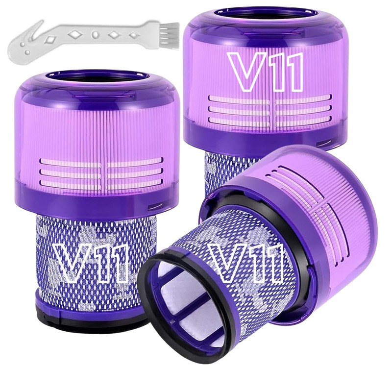 Dyson V15 Filter, 3-Pack Premium True HEPA Replacement Filters Compatible