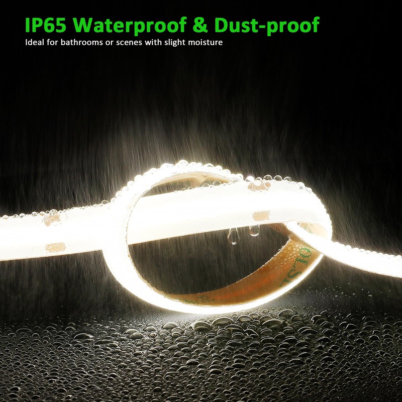 JOYLIT 24V COB LED Strip Lights Waterproof 4000K 550LM/FT Super