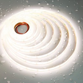 JOYLIT 975lm/ft Ultra Bright Natural White LED Strip Lights 4000K 16.4ft IP65 Waterprof, UL Listed 24V CRI 92+ 120W 16000LM 224LEDs/M High Density Dimmable Adhesive Tape Light for Commercial, Home