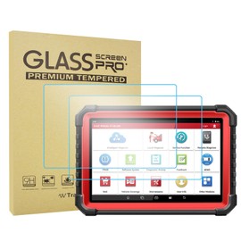 Transwon 2PCS Tempered Glass Screen Protector for LAUNCH X431 PRO3S+ Elite (Sized 222mm x 140.5mm) 2.5D Curved Edge