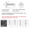 BOZONLI Countersunk Screws Torx M2.5 - TX Countersunk Machine Screws