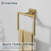 FORIOUS Brushed Gold Toilet Paper Holder Set, Pivoting Toilet Paper