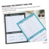 KICHOUSE Weekly Household Calendar Food Notebook 2pcs Tearable Diet Planner