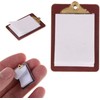 1/12 Miniature Clipboard Dollhouse Decoration Accessories, DIY Micro Scene Decor