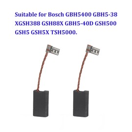 8 Pack of Carbon Brushes for Bosch GBH5-38 X GSH38 GBH5400 GBH5-40D A69- Carbones Para Carbon Brush Set