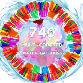 Water for Kids Adults Balloons with Refill Kits Quick Fill Balloons Set Summer Splash Party Easy Quick Fun Outdoor Backyard Summer Water Toys for Pool (740)