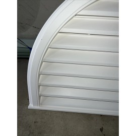 Gable Vent Half-Round Gable Vent WHITE 32”x20” Premium Exterior Wall Vent
