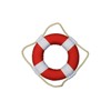 Hampton Nautical Vibrant with White Bands Life Ring Decoration, 6",