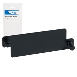 ICC HD Blank Adapter Panel – Snap-in Filler Plate Staggered High-Density Fiber Patch Panels, Dust Cover for Unused Ports, Black Powder-Coated Steel, 1 Slot