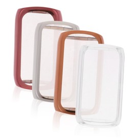 KICHOUSE 4pcs Tpu Watch Screen Protector Compatible Scratch Protective Cover Silver Rose Gold and Pink Lightweight Easy to Install Bumper Case for Smartwatch