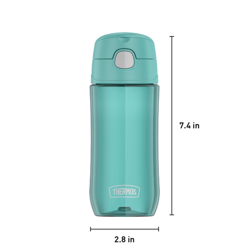 THERMOS FUNTAINER 16 Ounce Plastic Hydration Bottle with Spout, Aqua