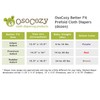 OsoCozy Better Fit Unbleached Prefold Cloth Diapers -100% Cotton, Gauze