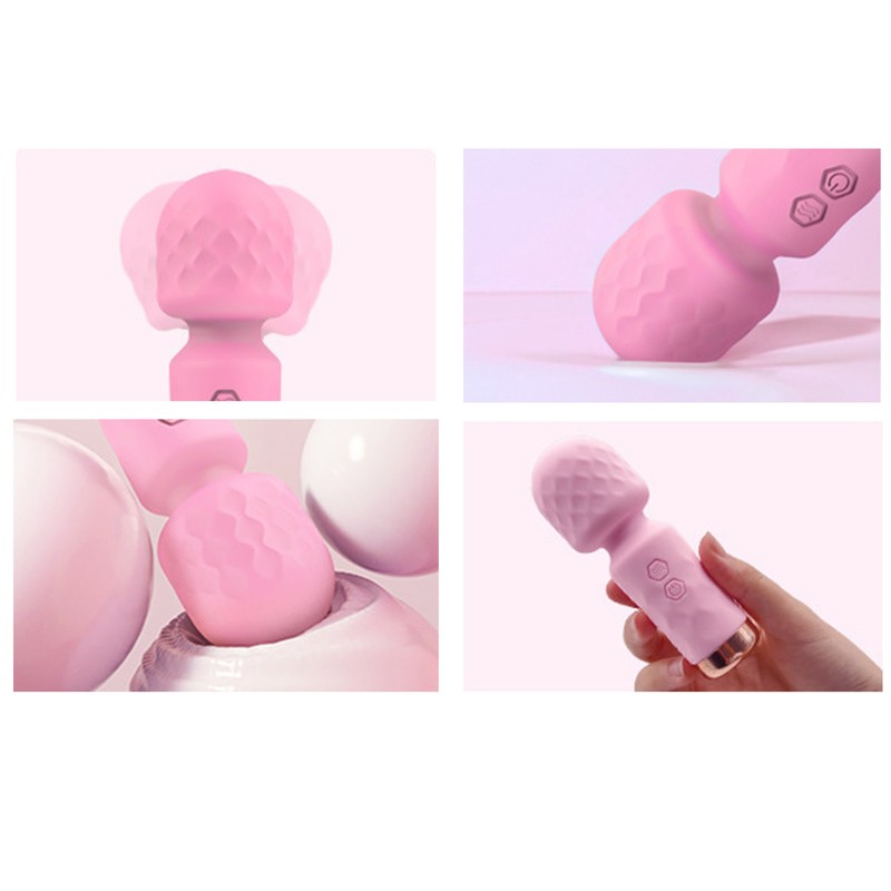 Electric Handheld Massager Rechargeable Home Portable Safe Flexible 10 Frequencies