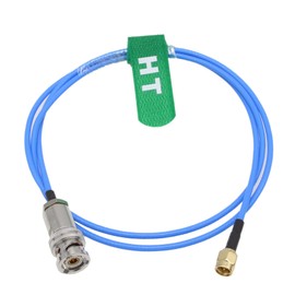 HangTon TRB Triax BNC to SMA Cable for 1553 Data Bus Coupler Controller Remote Terminal Aerospace Measurement Transformer Inductor Application 1m