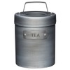 KitchenCraft INDTEA Industrial Kitchen Vintage-Style Metal Tea Caddy, 1 L