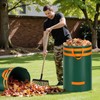 Enbagold 3X 120L Gartenabfallsack Stabil, Laubsack mit Griffen Gartensack Groß,