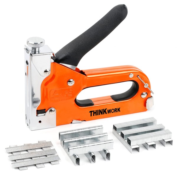 THINKWORK Staple Gun Heavy Duty with 900 Staples, 3 in