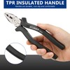 Rongon PRO Linesman Pliers Linesmans Combination Pliers Tools 8-Inch Side-Cutting