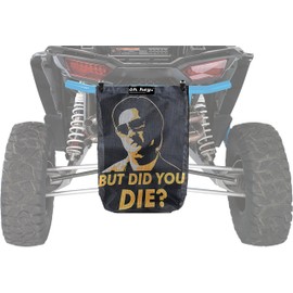 GrilleAdz UTV Outdoor Trail Mesh Trash Sack Bag (But Did You Die-Yellow)