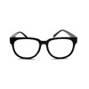EYE ZOOM Reading Glasses Women Stylish Plastic Readers, Black, +3.50