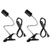 FEYAIM Clip Desk Lamp Socket 2 Pack Flexible Gooseneck Lamp