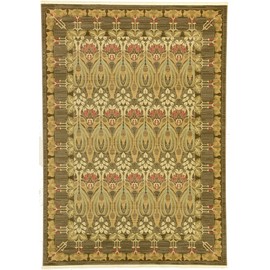 Unique Loom Edinburgh Collection Oriental Traditional French Country Brown Area Rug (7' 0 x 10' 0)