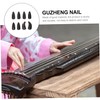 VICASKY 8pcs Guzheng Protectors Professional Natural Horn Nails for Beginners