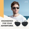 J+S Premium Military Style Classic Aviator Sunglasses, Polarized, 100% UV