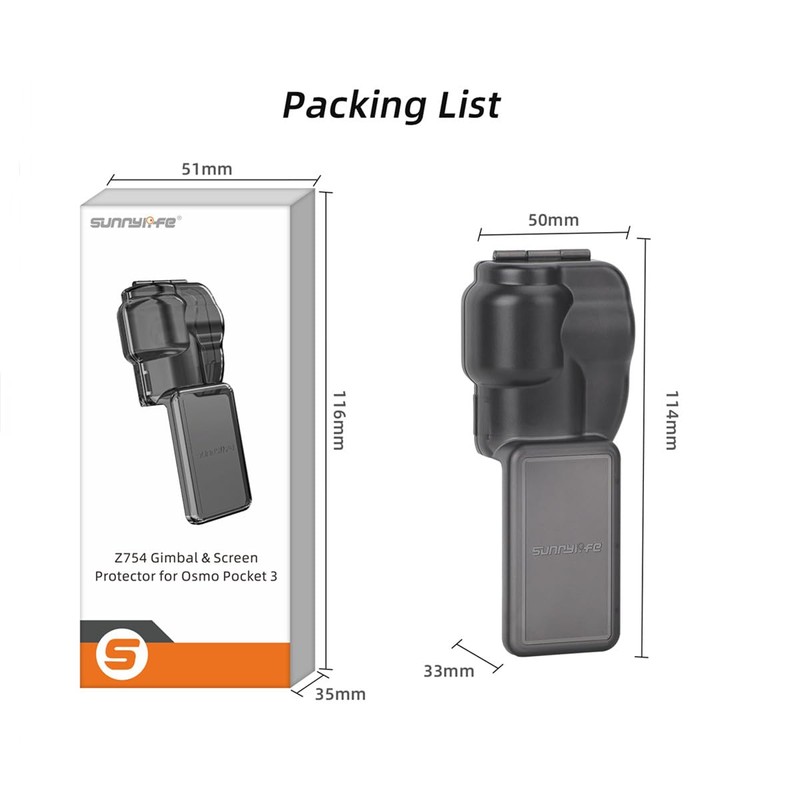 Taoke Lens Hood for DJI OSMO Pocket 3, Gimbal Camera