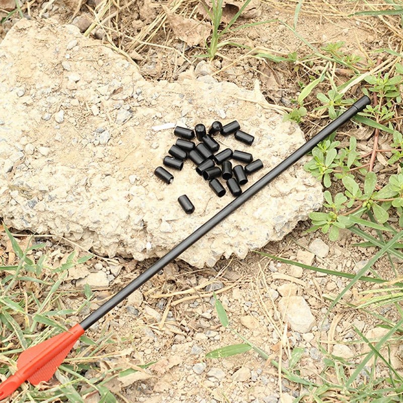 Practice Archery Arrowhead, 10Pcs Arrowhead Rubber Tips Glue Arrowhead Safety