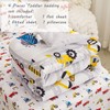 Viviland Boys Car Toddler Comforter Sets, Soft Toddler Bedding Set,