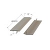 Brushed 304 Stainless Steel Universal Gap Cap T Moulding Trim