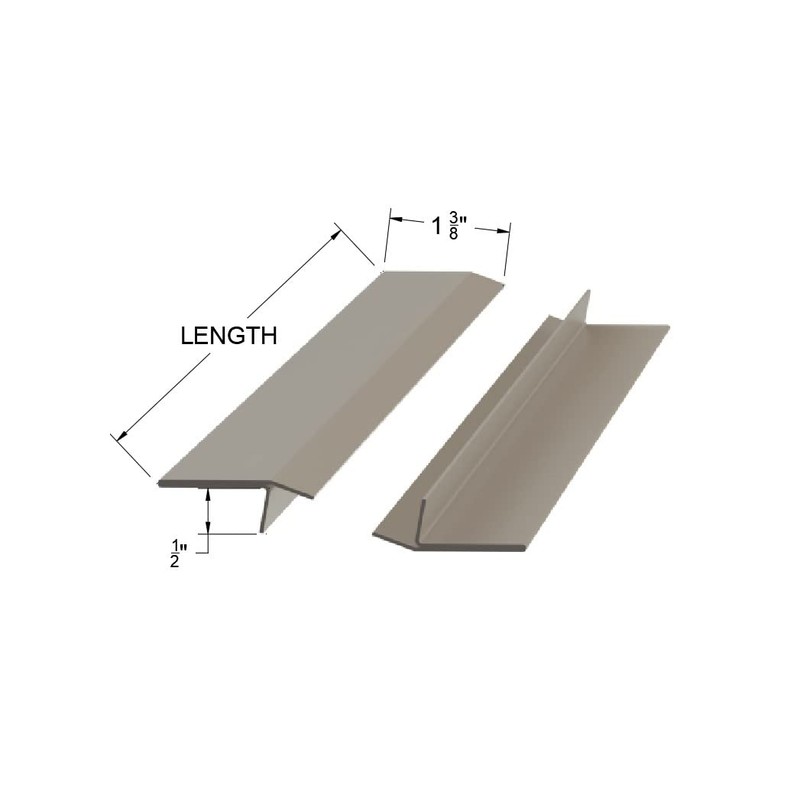 Brushed 304 Stainless Steel Universal Gap Cap T Moulding Trim