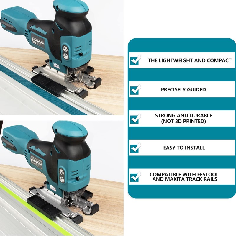 Jigsaw Adapter for Makita & Festool Guide Rails 18v Max