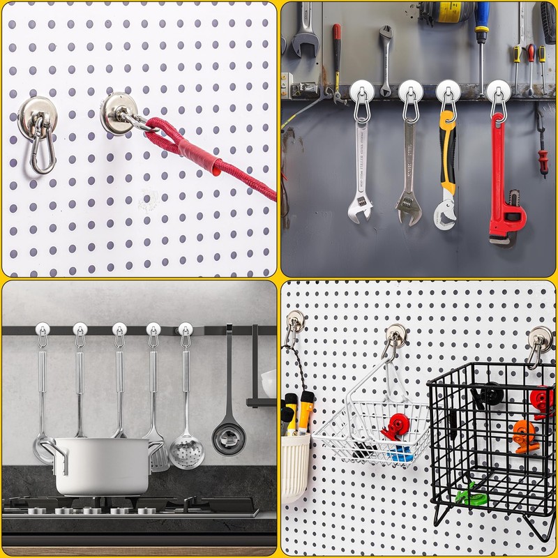 Grtard 110LBS Heavy Duty Magnetic Hooks, Magnetic Hooks, Magnets with