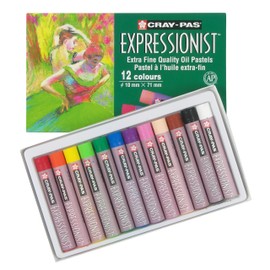 Sakura XLP12 12-Piece Cray-Pas Expressionist Assorted Color Oil Pastel Set