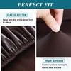 HFCNMY Seat Covers for Dining Chairs, 6 Pack Stretch Waterproof