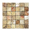 Scabos 2 X 2 Tumbled Travertine Mosaic Tile - Box