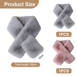 CVDYWDJIE 2 Stück Weicher Und Warmer Schal, Plüschschal, Winterschal Für Kinder, Einfacher Klassischer Schal, Winterkälteschutzzubehör